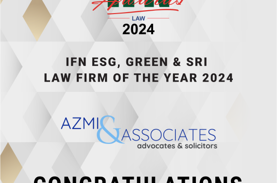 Azmi & Associates Named 'ESG, Green & SRI Law Firm of the Year' by Islamic Finance News