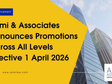 [Announcement LinkedIn] Azmi & Associates Announces Promotions Across All Levels Effective 1 April 2026